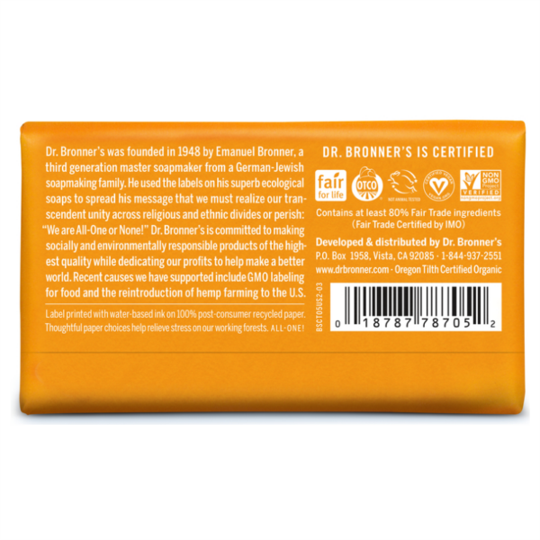 All-One Citrus Orange Bar Soap 140 g, tsitrus-apelsin - Image 2