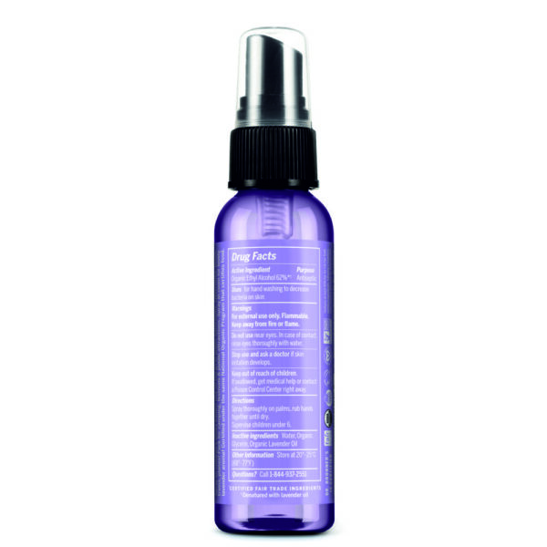 Dr. Bronner´s Organic Hand Cleansing Spray 60 ml, lavendel - Image 2