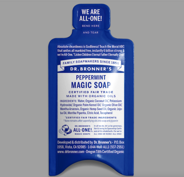 Dr. Bronner´s 18-in-1 Peppermint All-One Magic Soap, tester